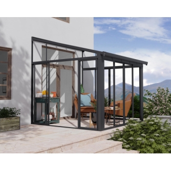 Palram-Canopia 3x3.05m Sanremo Veranda Solarium Kit (Grey/Clear)