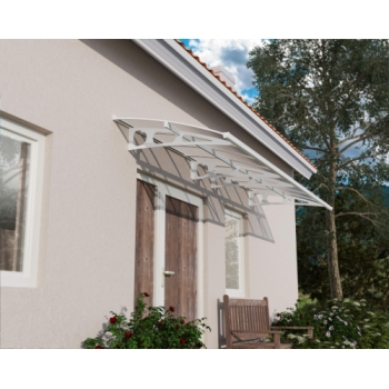 Palram-Canopia Bordeaux 4460 Door Awning Kit (White Mist)