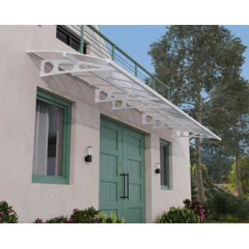 Palram-Canopia Bordeaux 6690 Door Awning Kit (White Mist)