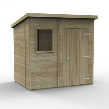 Timberdale 7x5 Tongue and Groove Pressure Treated Pent Wooden Garden Shed