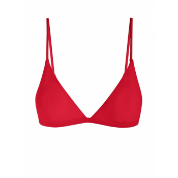 ZAFUL Thin Strap Plunge Bikini Top S Red