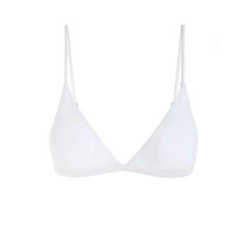 ZAFUL Thin Strap Plunge Bikini Top L White