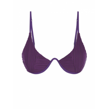 Ribbed Monowire Bikini Top M Concord