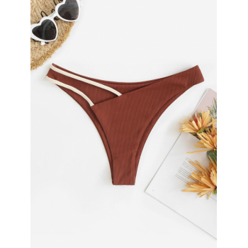 Strappy Cheeky Bikini Bottom S Coffee