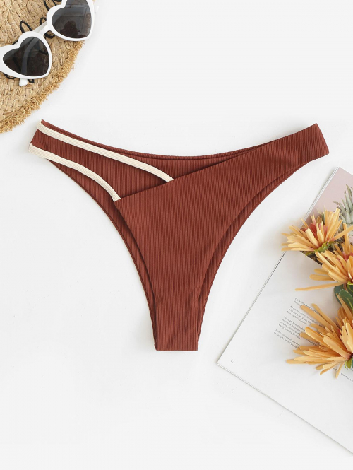 Strappy Cheeky Bikini Bottom S Coffee