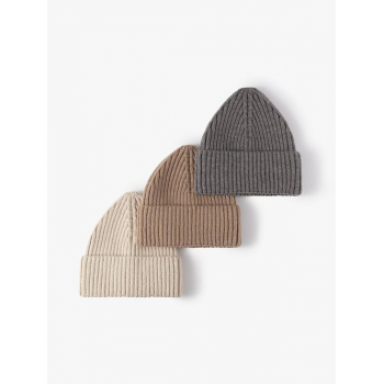 Solid Fold Over Knit Hat