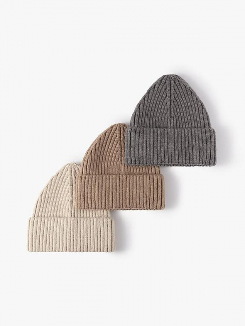 Solid Fold Over Knit Hat