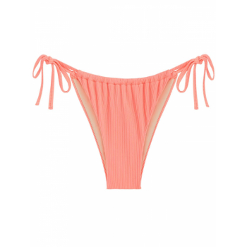 ZAFUL Ribbed Tie Side Loincloth Bikini Bottom L Light orange