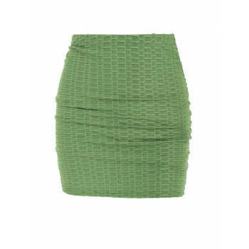 Women Beach ZAFUL Honeycomb Textured Mini Bodycon Beach Skirt L Light green