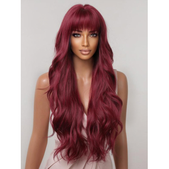 zaful Full Bang Long Wavy Synthetic Wig