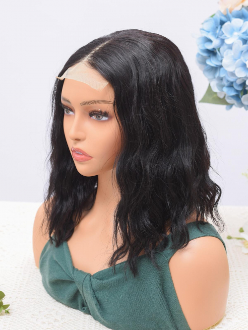 zaful 4*4 Lace Front Body Wavy Fluffy Human Hair Wig