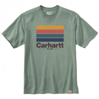 Carhartt Mens Line Graphic Short Sleeve T Shirt S - Chest 34-36' (86-91cm)