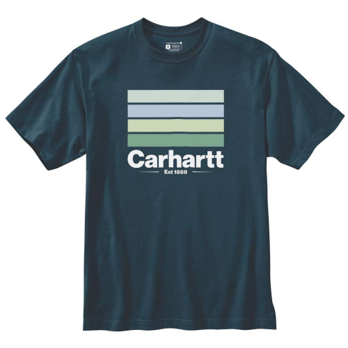 Carhartt Mens Line Graphic Short Sleeve T Shirt L - Chest 42-44' (107-112cm)