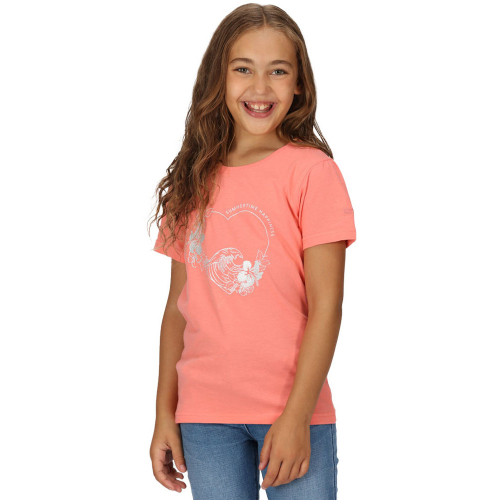 Regatta Girls Bosley VI Short Sleeve Graphic T Shirt 14-15 Years - Chest 86-89cm (Height 164-170cm)