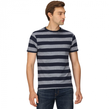 Regatta Mens Ryeden Coolweave Striped T Shirt 3XL - Chest 49-51' (124.5-129.5cm)