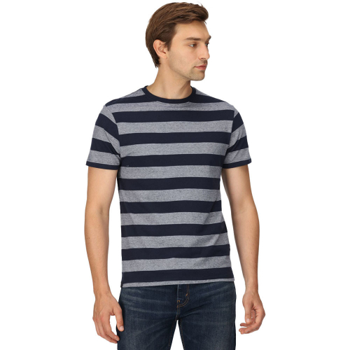 Regatta Mens Ryeden Coolweave Striped T Shirt XS - Chest 35-36' (89-91.5cm)