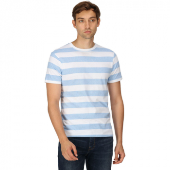 Regatta Mens Ryeden Coolweave Striped T Shirt S - Chest 37-38' (94-96.5cm)