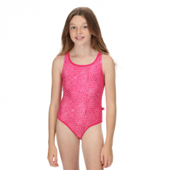 Regatta Girls Tanvi Printed Summer Swimming Costume 15 Years - Chest 86-98cm (Height 164-170cm)