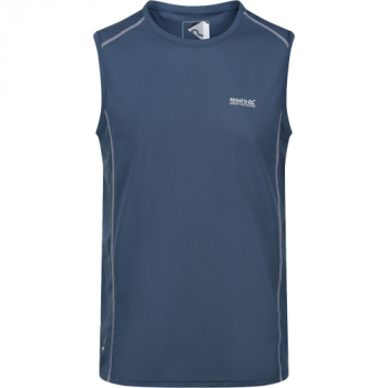 Regatta Mens Breckenlite Quick Drying Sleeveless Tank Top 5XL- Chest 55-57' (140-145cm)