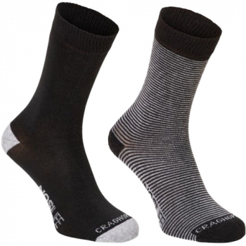 Craghoppers Mens NosiLife Anti Bacterial Trekking Twin Sock Pack UK Size 9-12