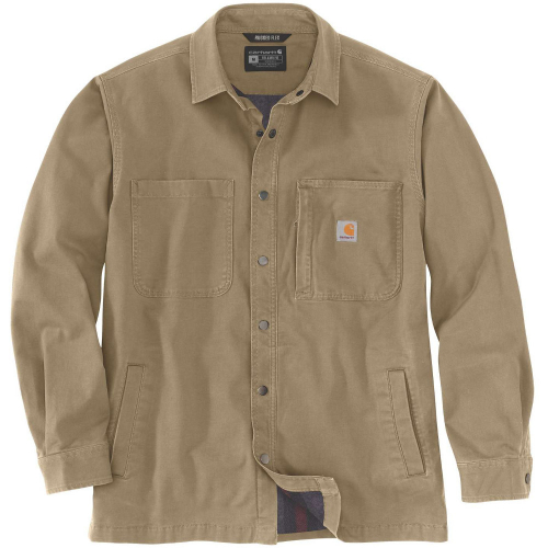 Carhartt Mens Fleece Lined Snap Front Shirt Jacket XXL - Chest 50-52' (127-132cm)