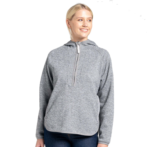 Craghoppers Womens Elena Hooded Half Zip Fleece Jacket 14 - Bust 38' (97cm)