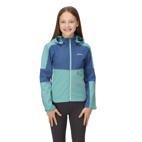 Regatta Boys Acidity VI Hooded Softshell Jacket Coat 11-12 Years - Chest 75-79cm (Height 146-152cm)