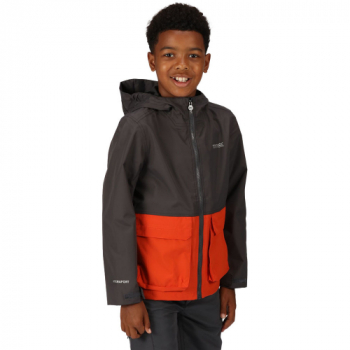 Regatta Boys Hywell Waterproof Durable Hooded Jacket 13 Years - Chest 79-83cm (Height 153-158cm)