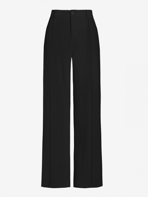 ZAFUL Office Minimalist Wide Leg Pants L Black