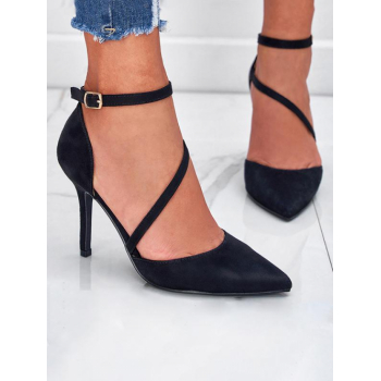 Women Ankle Strap Pointed Toe Stilettos Pumps