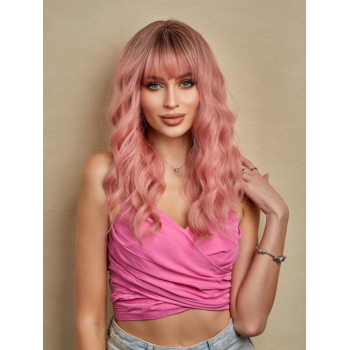 zaful Ombre Color Long Fluffy Wavy See-through Bang Synthetic Wig