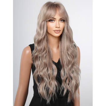 zaful Long Wavy Middle Bangs Synthetic Wig