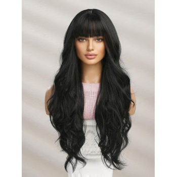 zaful See Thru Bang Long Wavy Synthetic Wig