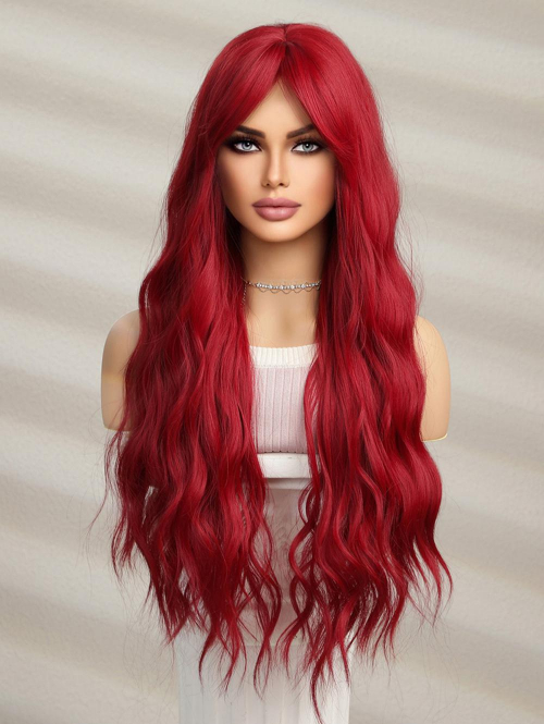 zaful Middle Part Wavy Long Synthetic Wig