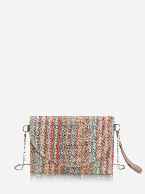 Bohemian Colorful Beach Straw Bag