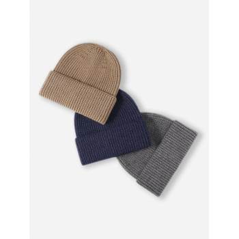 Solid Minimalist Cuff Knit Beanie