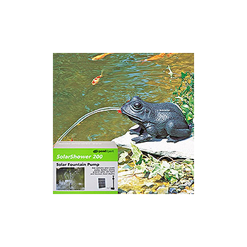 PondXpert Crouching Frog Spitter (Large) & SolarShower 200