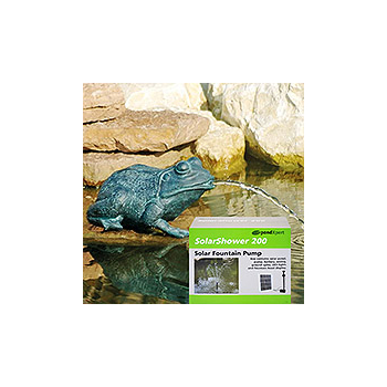 PondXpert Crouching Frog Spitter (Small) & SolarShower 200