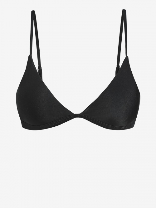 ZAFUL Thin Strap Plunge Bikini Top L Black