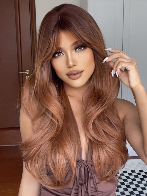 zaful Middle Part Long Wavy Synthetic Wig