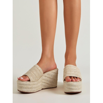 Women Wedge Heel Hemp Espadrilles Beach Sandals