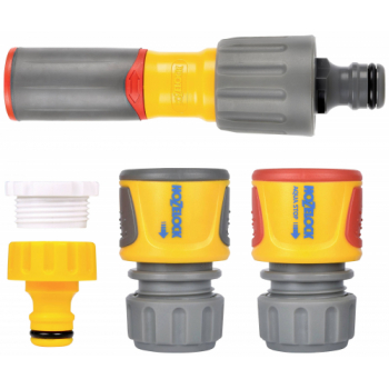 Hozelock 3 in 1 Nozzle Plus & Fittings Starter Set