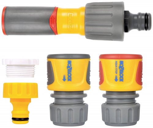 Hozelock 3 in 1 Nozzle Plus & Fittings Starter Set