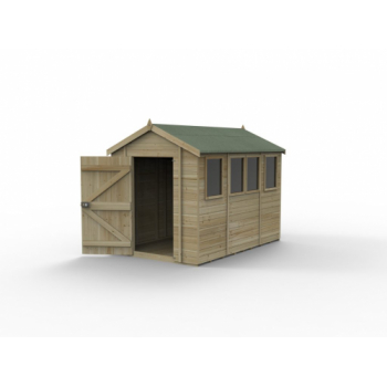 Timberdale 10x6 Tongue and Groove Pressure Treated Apex Wooden Garden Shed (4 Windows / Installation Included)