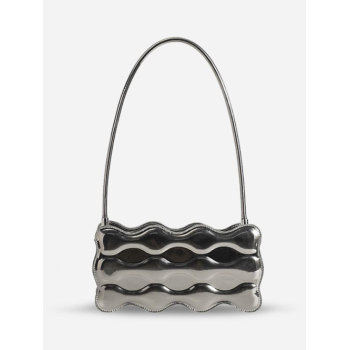 ZAFUL Metallic Wave Textured Shoulder Bag