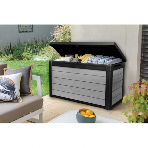 Keter Denali 100 380L Deck Storage Box (Grey/Black)