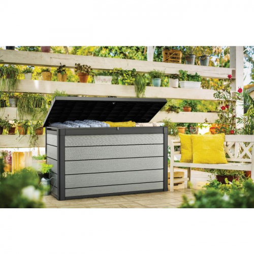 Keter Denali 200 757L Deck Storage Box (Grey/Black)