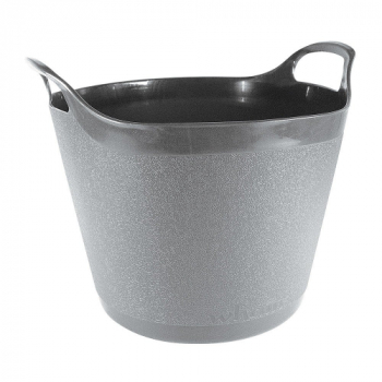 Town & Country 40L Round Plastic Flexi-Tub (Stone)