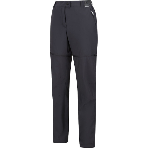 Regatta Womens Mountain Zip Off Water Repellent Trousers UK 10R- Waist 27', (68cm), Inside Leg 31'