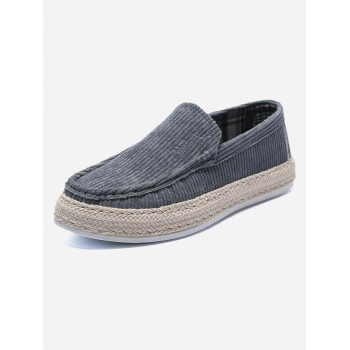 Men Minimalist Style Slip On Espadrilles Casual Loafers Shoes